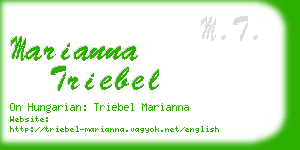 marianna triebel business card